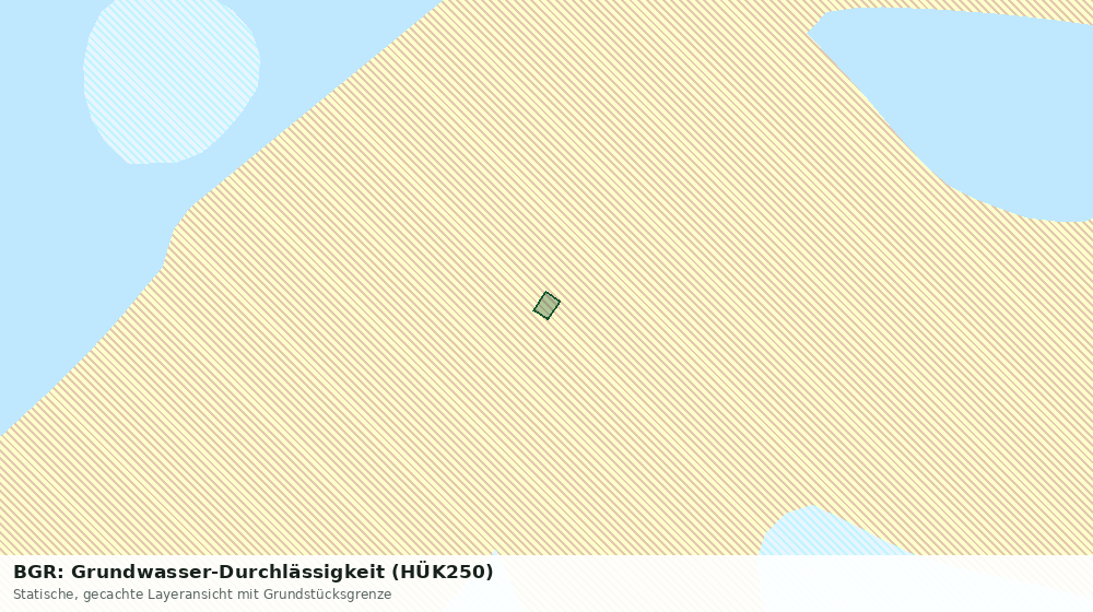 Statische Kartenansicht: BGR: Grundwasser-Durchlässigkeit (HÜK250)