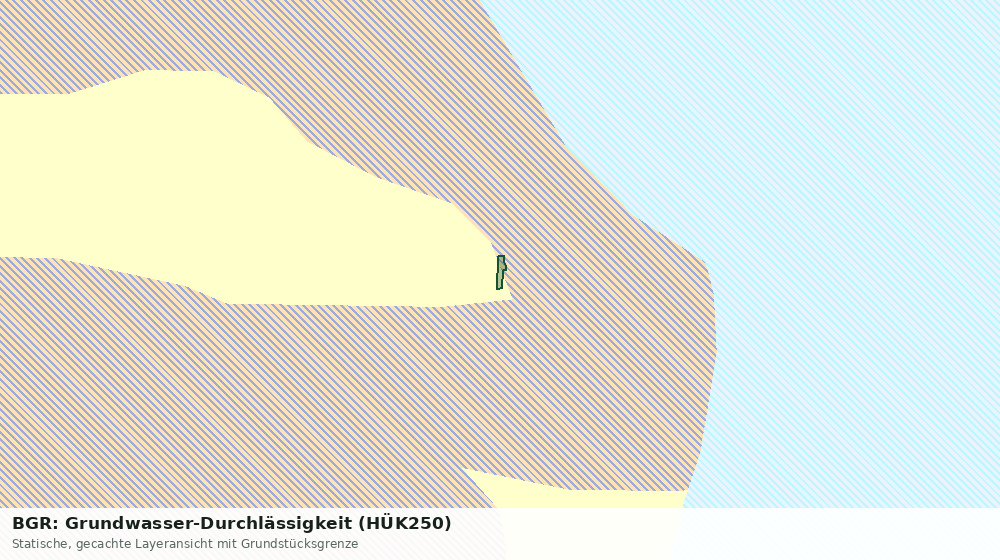 Statische Kartenansicht: BGR: Grundwasser-Durchlässigkeit (HÜK250)