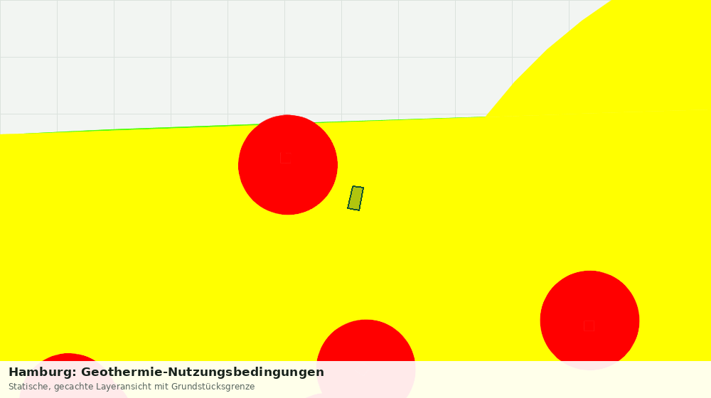 Statische Kartenansicht: Hamburg: Geothermie-Nutzungsbedingungen