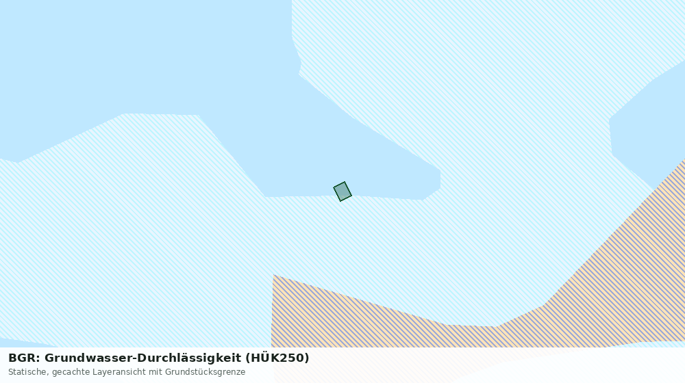 Statische Kartenansicht: BGR: Grundwasser-Durchlässigkeit (HÜK250)