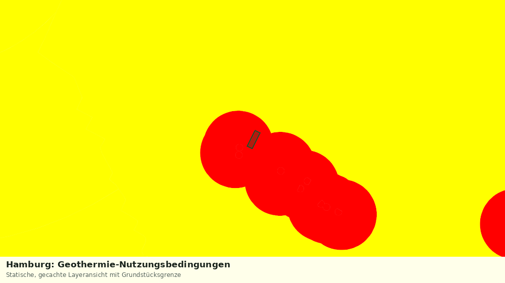 Statische Kartenansicht: Hamburg: Geothermie-Nutzungsbedingungen
