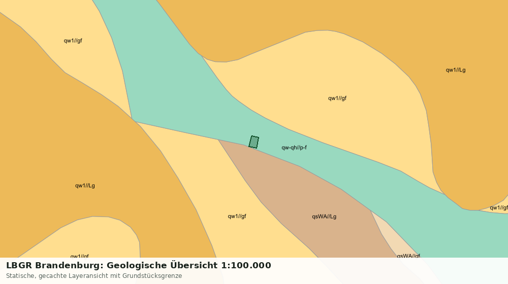 Statische Kartenansicht: LBGR Brandenburg: Geologische Übersicht 1:100.000