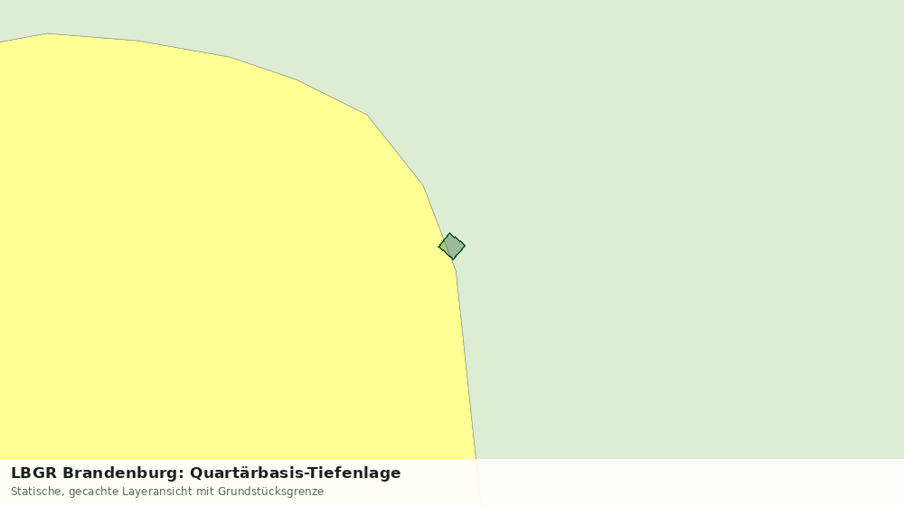 Statische Kartenansicht: LBGR Brandenburg: Quartärbasis-Tiefenlage