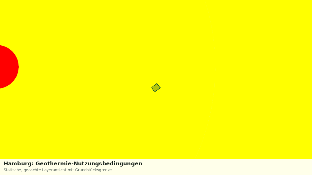 Statische Kartenansicht: Hamburg: Geothermie-Nutzungsbedingungen