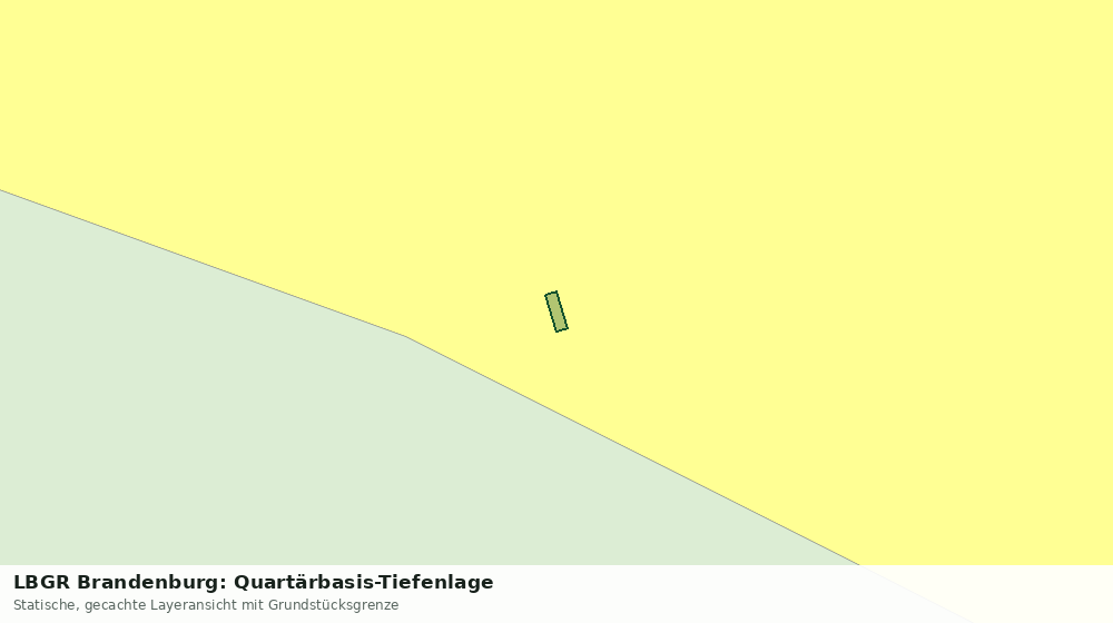 Statische Kartenansicht: LBGR Brandenburg: Quartärbasis-Tiefenlage