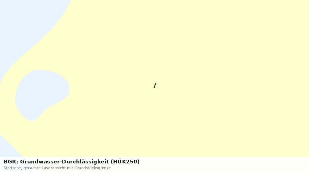 Statische Kartenansicht: BGR: Grundwasser-Durchlässigkeit (HÜK250)