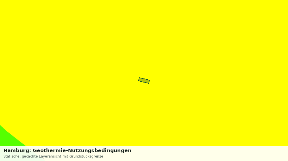 Statische Kartenansicht: Hamburg: Geothermie-Nutzungsbedingungen