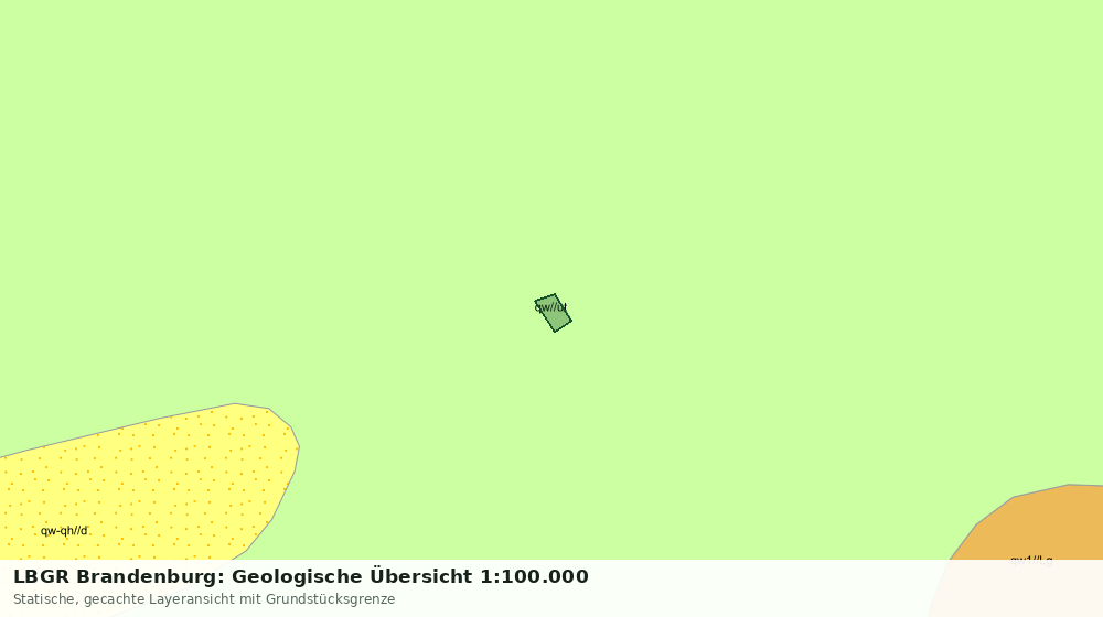 Statische Kartenansicht: LBGR Brandenburg: Geologische Übersicht 1:100.000