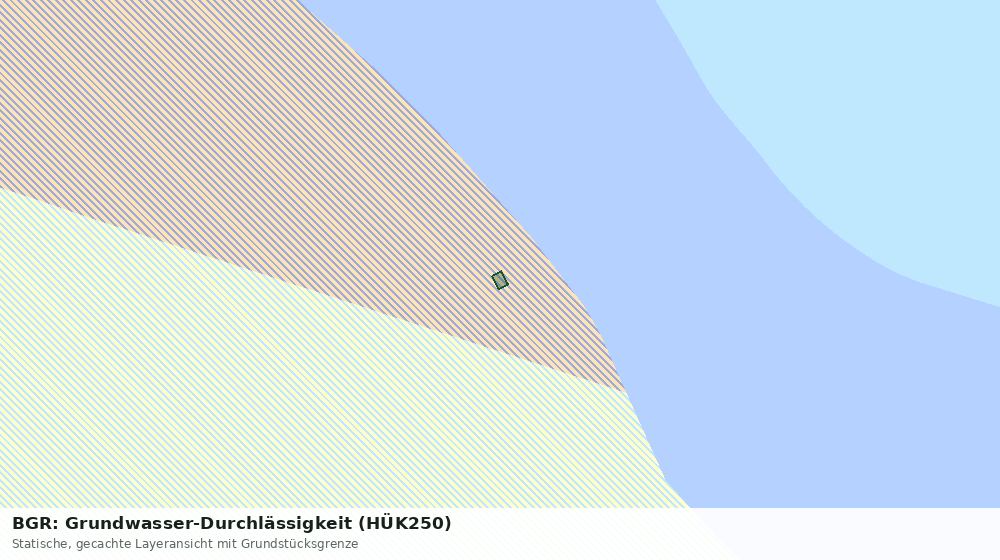 Statische Kartenansicht: BGR: Grundwasser-Durchlässigkeit (HÜK250)