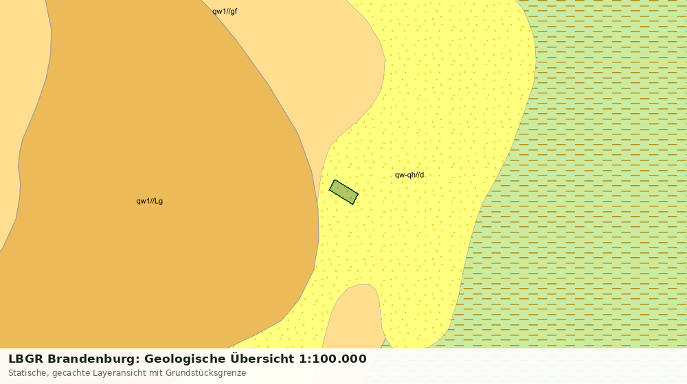 Statische Kartenansicht: LBGR Brandenburg: Geologische Übersicht 1:100.000