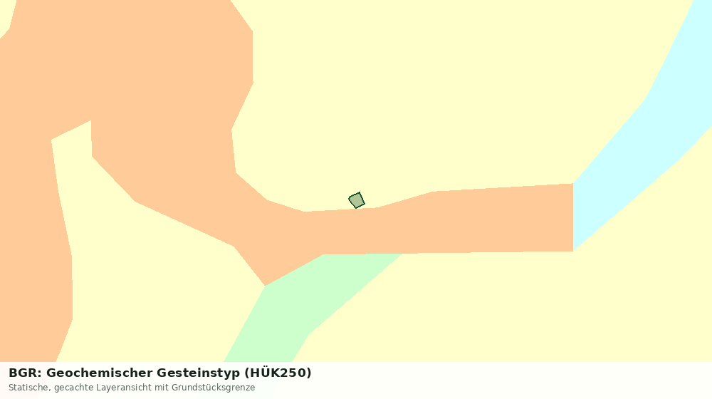Statische Kartenansicht: BGR: Geochemischer Gesteinstyp (HÜK250)