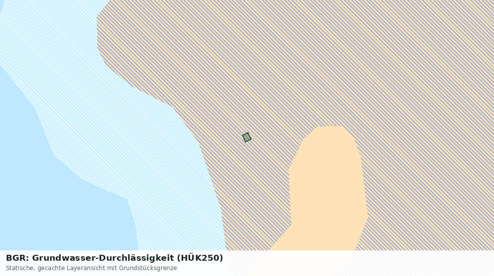 Statische Kartenansicht: BGR: Grundwasser-Durchlässigkeit (HÜK250)
