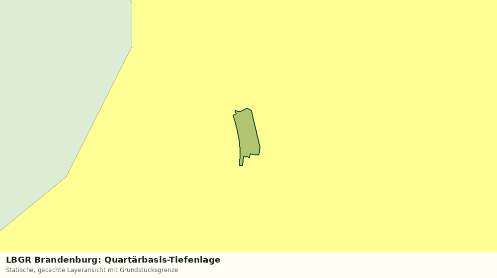 Statische Kartenansicht: LBGR Brandenburg: Quartärbasis-Tiefenlage