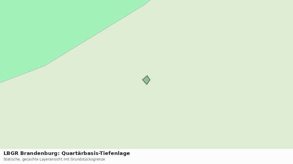 Statische Kartenansicht: LBGR Brandenburg: Quartärbasis-Tiefenlage