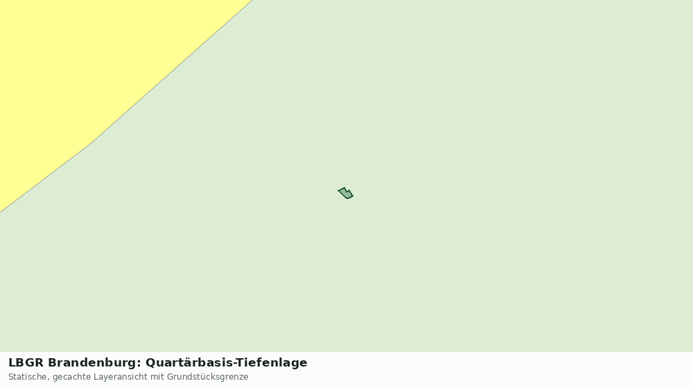 Statische Kartenansicht: LBGR Brandenburg: Quartärbasis-Tiefenlage
