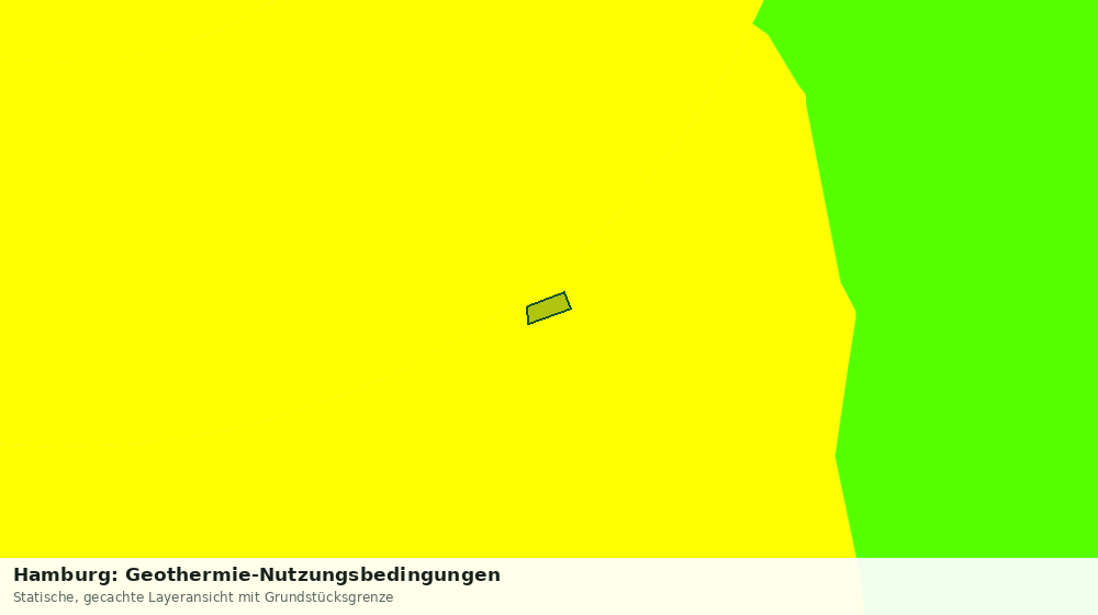 Statische Kartenansicht: Hamburg: Geothermie-Nutzungsbedingungen
