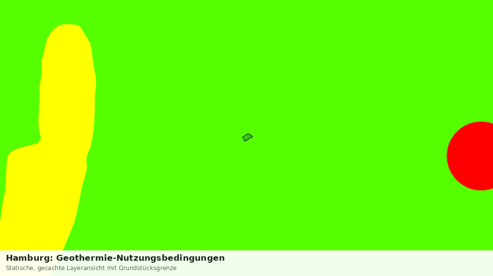 Statische Kartenansicht: Hamburg: Geothermie-Nutzungsbedingungen