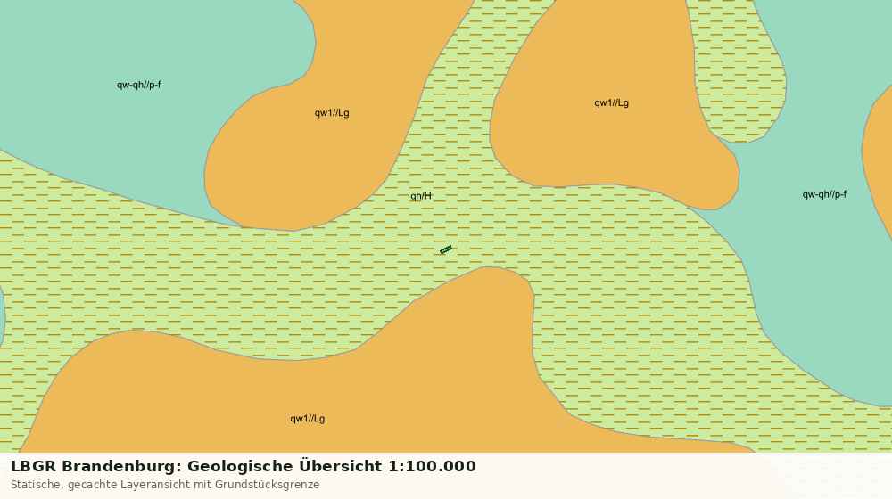 Statische Kartenansicht: LBGR Brandenburg: Geologische Übersicht 1:100.000