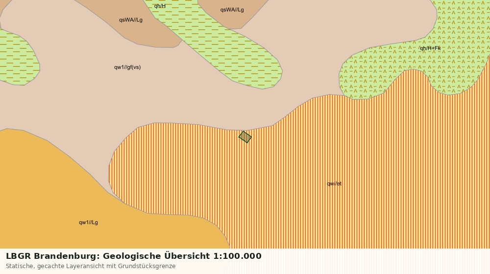 Statische Kartenansicht: LBGR Brandenburg: Geologische Übersicht 1:100.000