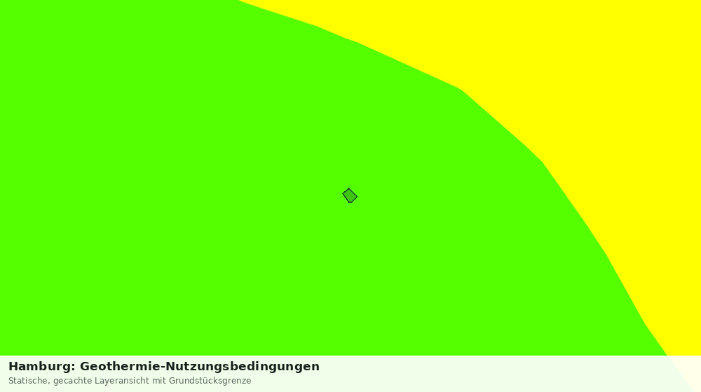 Statische Kartenansicht: Hamburg: Geothermie-Nutzungsbedingungen