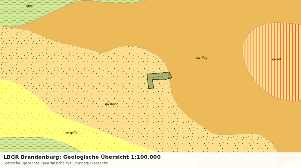 Statische Kartenansicht: LBGR Brandenburg: Geologische Übersicht 1:100.000
