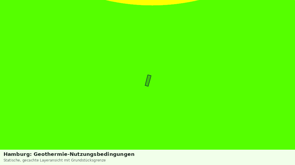 Statische Kartenansicht: Hamburg: Geothermie-Nutzungsbedingungen