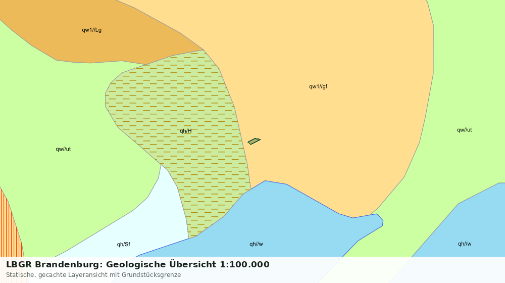 Statische Kartenansicht: LBGR Brandenburg: Geologische Übersicht 1:100.000