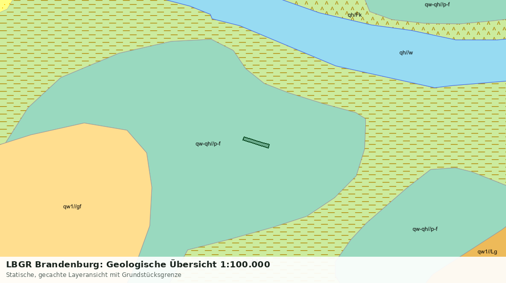 Statische Kartenansicht: LBGR Brandenburg: Geologische Übersicht 1:100.000