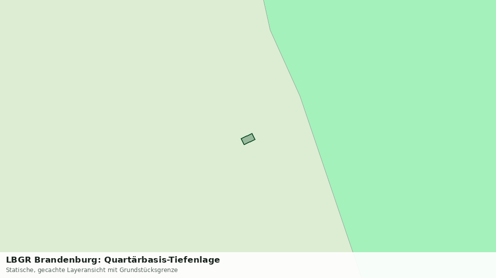 Statische Kartenansicht: LBGR Brandenburg: Quartärbasis-Tiefenlage