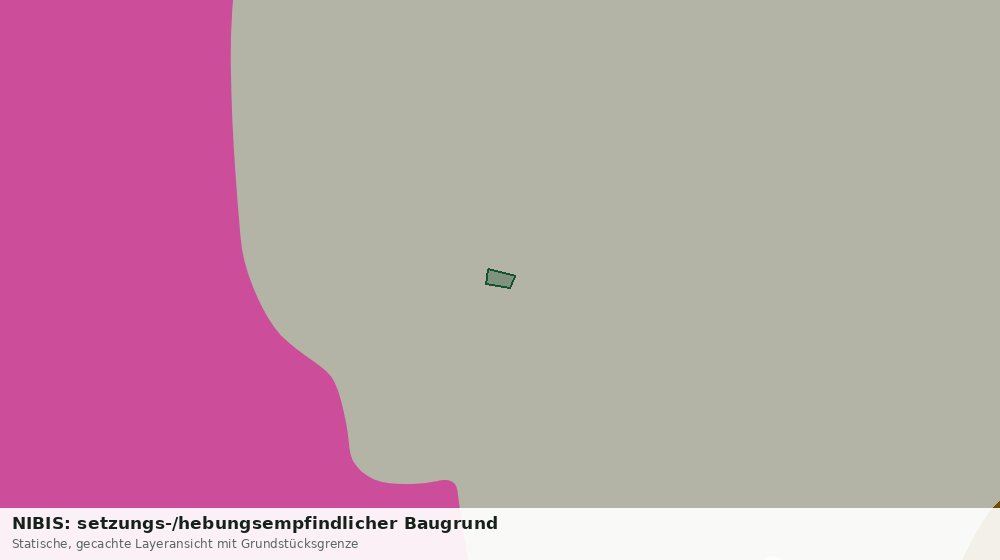 Statische Kartenansicht: NIBIS: setzungs-/hebungsempfindlicher Baugrund