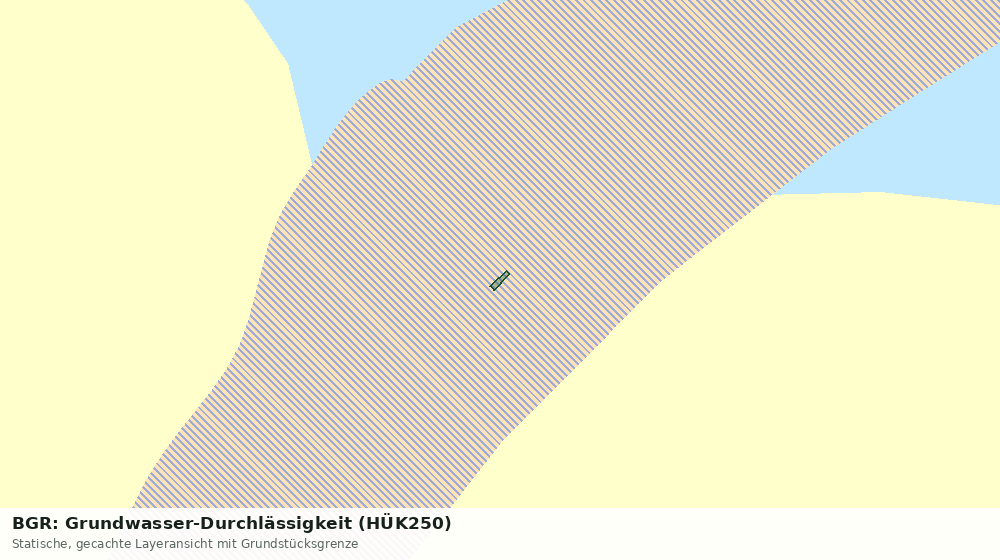 Statische Kartenansicht: BGR: Grundwasser-Durchlässigkeit (HÜK250)