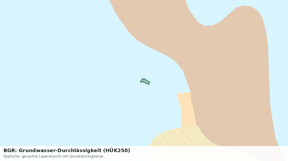 Statische Kartenansicht: BGR: Grundwasser-Durchlässigkeit (HÜK250)