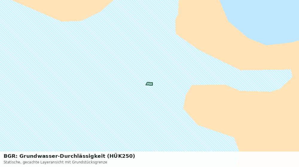 Statische Kartenansicht: BGR: Grundwasser-Durchlässigkeit (HÜK250)