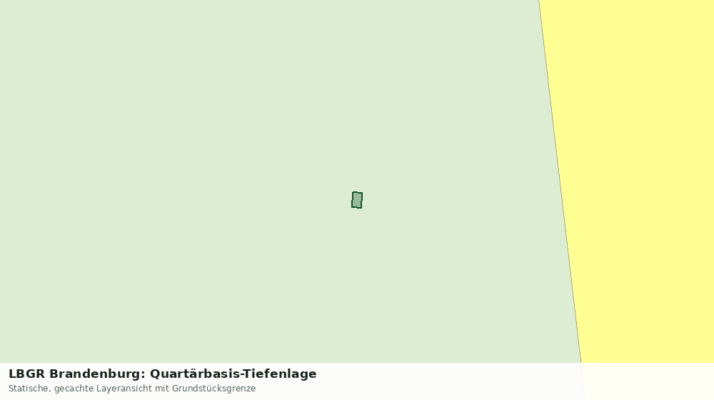 Statische Kartenansicht: LBGR Brandenburg: Quartärbasis-Tiefenlage