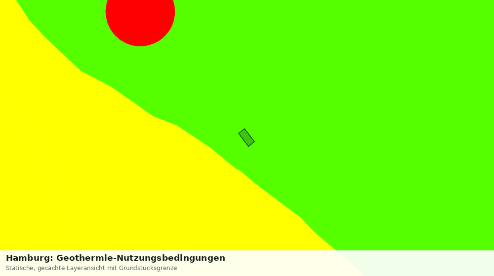 Statische Kartenansicht: Hamburg: Geothermie-Nutzungsbedingungen