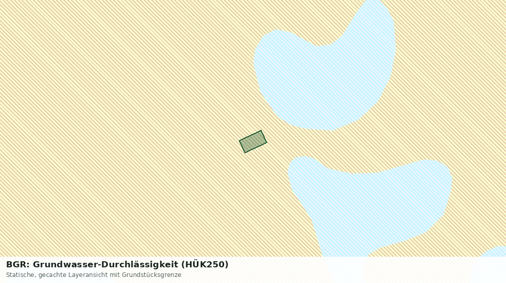 Statische Kartenansicht: BGR: Grundwasser-Durchlässigkeit (HÜK250)