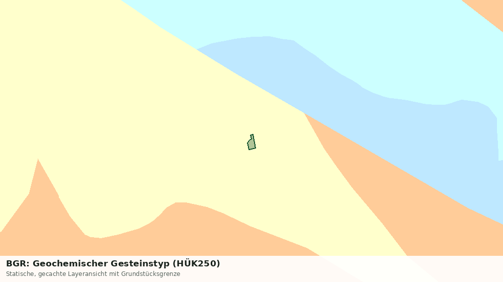 Statische Kartenansicht: BGR: Geochemischer Gesteinstyp (HÜK250)