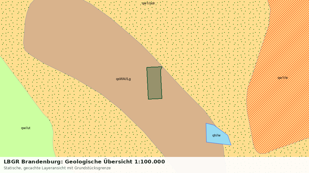 Statische Kartenansicht: LBGR Brandenburg: Geologische Übersicht 1:100.000