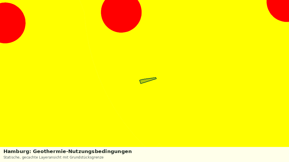 Statische Kartenansicht: Hamburg: Geothermie-Nutzungsbedingungen