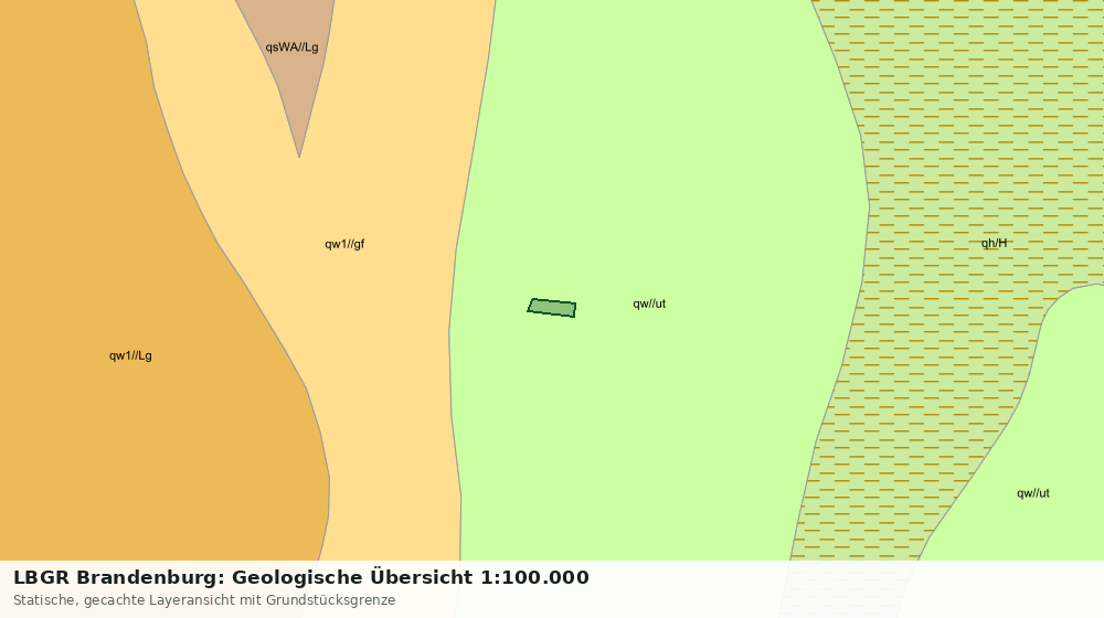 Statische Kartenansicht: LBGR Brandenburg: Geologische Übersicht 1:100.000
