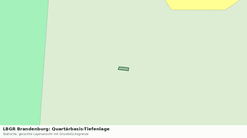 Statische Kartenansicht: LBGR Brandenburg: Quartärbasis-Tiefenlage