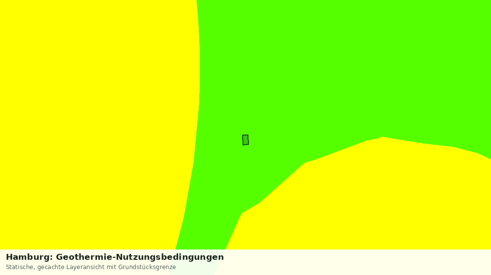 Statische Kartenansicht: Hamburg: Geothermie-Nutzungsbedingungen