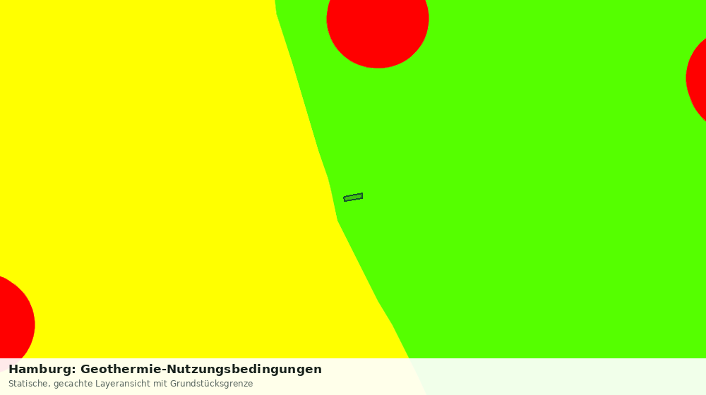 Statische Kartenansicht: Hamburg: Geothermie-Nutzungsbedingungen