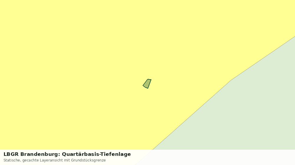 Statische Kartenansicht: LBGR Brandenburg: Quartärbasis-Tiefenlage