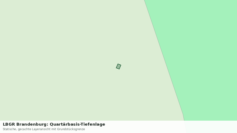 Statische Kartenansicht: LBGR Brandenburg: Quartärbasis-Tiefenlage