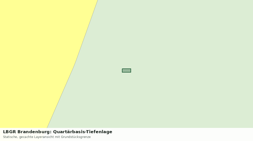 Statische Kartenansicht: LBGR Brandenburg: Quartärbasis-Tiefenlage