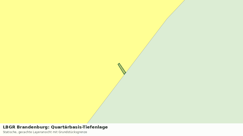 Statische Kartenansicht: LBGR Brandenburg: Quartärbasis-Tiefenlage