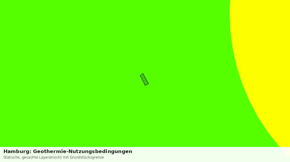 Statische Kartenansicht: Hamburg: Geothermie-Nutzungsbedingungen