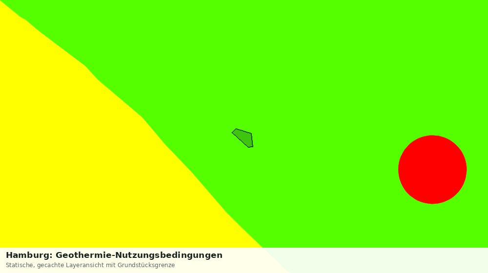 Statische Kartenansicht: Hamburg: Geothermie-Nutzungsbedingungen