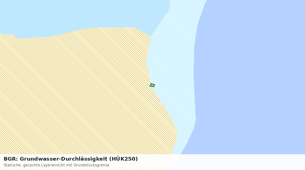Statische Kartenansicht: BGR: Grundwasser-Durchlässigkeit (HÜK250)